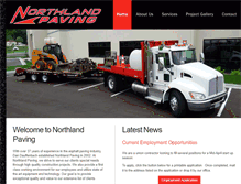 Tablet Screenshot of nlandpaving.com